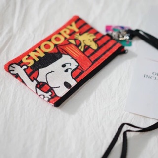 กระเป๋าห้อยคอใส่บัตรลาย snoopy