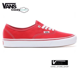 VANS AUTHENTIC COMFYCUSH RED TRUE WHITE  SNEAKERS สินค้ามีประกันแท้