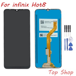 จอชุด LCD+Touch หน้าจอ+ทัช For infinix Hot8 x650 สีดำ ฟรีชุดไขควง