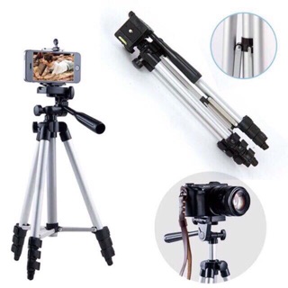 ขาตั้งกล้องเเละมือถือได้ทุกรุ่น TRIPOD TF-3110 เเถม หัวหนีบมือถือฟรี พร้อมซองใส่ขาตั้งอย่างดี