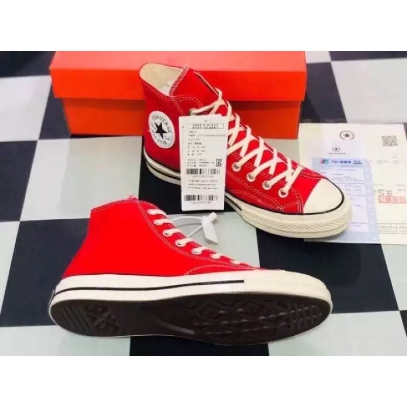 Converse All Star Chuck Taylor70 (size36-44) หุ้มข้อ สีแดง