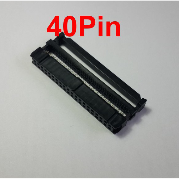 หัวย้ำสายแพ 40Pin ตัวเมีย ระยะ Pitch 2.54 mm