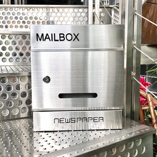 ตู้จดหมายสแตนเลส เกรด304 new แบบ7 พร้อมใส่ช่อง หนังสือพิมพ์ …