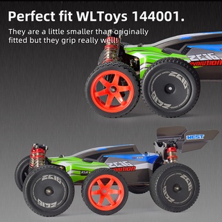 ยางล้อรถ 12 มิลลิเมตร Hex 67 มิลลิเมตรสําหรับรถ Rc 1/10 Rolly Wltoys 1/14 144001