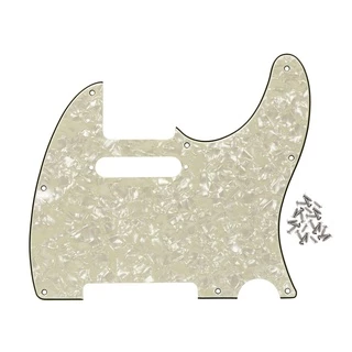 Fleor 1 ชิ้น 8 หลุมกีตาร์ไฟฟ้า Pickguard Pick Guard Scratch แผ่นสกรูสําหรับอเมริกัน/เม็กซิกันมาตรฐาน FD TL สไตล์กีตาร์อะไหล่