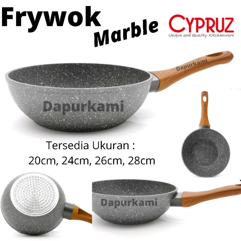 Cypruz Frywok Cyprus Marble 28cm • Frywok Cyprus ORI