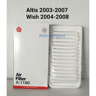 กรองอากาศ altis  2003-07, Wish 2004-08 A 1180