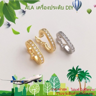 ❤️เครื่องประดับ DIY❤️สร้อยคอทองคําชุบ 14K พร้อมจี้คริสตัล 18K ประดับเพทายสีขาว