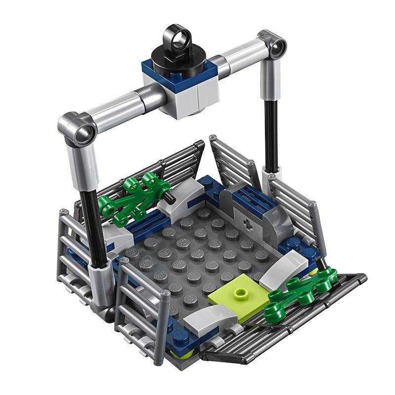 เลโก้ไดโนเสาร์ Lego Jurassic World Park 2 Dinosaur Series 75928Blue Helicopter Tracking Assembled Bu