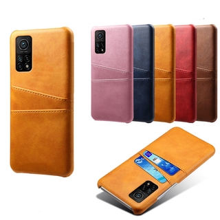 เคสโทรศัพท์มือถือ หนัง PU กันกระแทก พร้อมช่องใส่บัตร หรูหรา สําหรับ Xiaomi 10T Pro 5G Mi 10T Pro