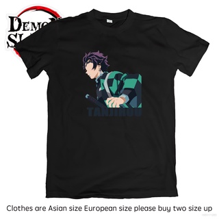 เสื้อยืดแขนสั้นลําลอง ทรงหลวม พิมพ์ลายอนิเมะ Demon Slayer Tanjirou Kamado ขนาดใหญ่ สําหรับผู้ชาย และผู้หญิง