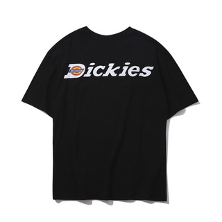 Dickies เสื้อยืดแขนสั้นผ้าฝ้ายทรงหลวมสําหรับผู้ชายผู้หญิง เสื้อยืดผช เท่ๆ TFLM
