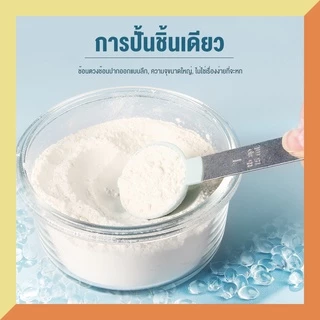 เซต4ชิ้น ชุดช้อนตวงพลาสติก ช้อนตวงด้ามสแตนเลส มีสเกลวัดปริมาณ