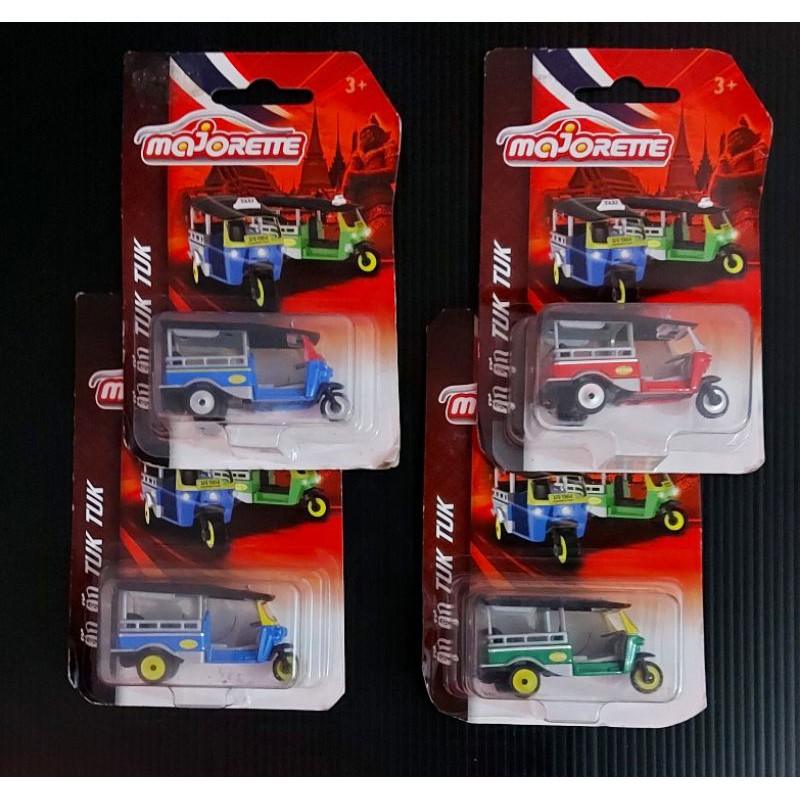 Majorette รถเหล็ก1/64 Taxi tuk tuk ไทยแท้ (แพ็คไม่สวยรถสวย)