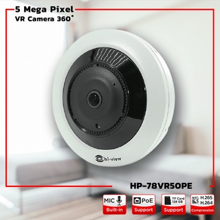 Hi-View VR CAM IP Camera HP-78VR50PE คมชัด 5 MP Fish eyes Len 360 องศา