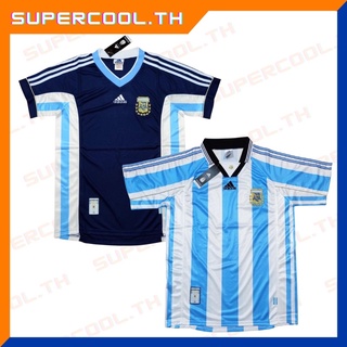 Argentina 1998 World Cup retro Jersey เสื้อทีมชาติอาร์เจนตินา เสื้อบอลอาร์เจนตินา เสื้อฟุตบอลอาร์เจนตินา เสื้อargentina