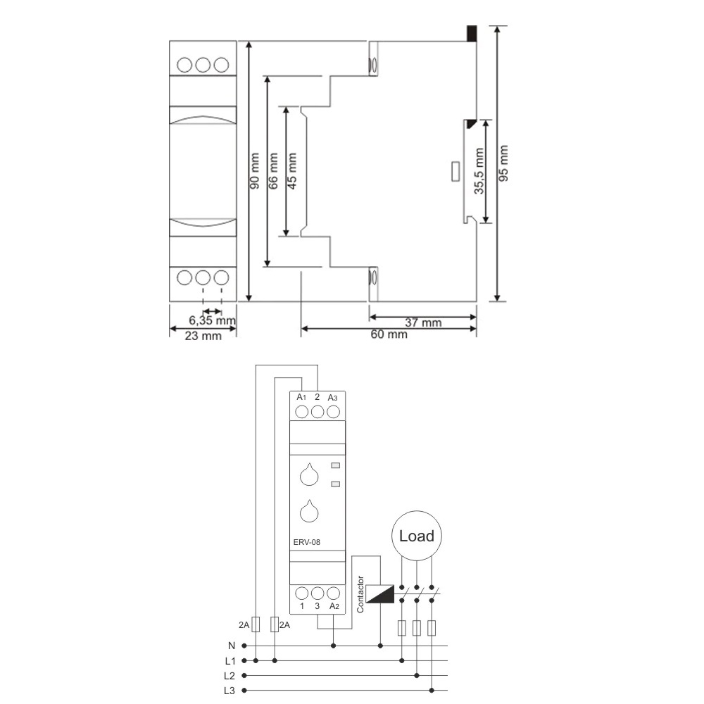 ERV-08 AERV-08 Multi Function Delay Timer Relay ดีเลย์ ไทเมอร์ รีเลย์ ปรับเวลาได้ 220V 24V AC DC