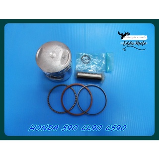 HONDA S90 CL90 CS90 PISTON and RING SET size 0.25  // ชุดลูกสูบ พร้อม แหวนลูกสูบ ขนาด 0.25 ครบชุด สินค้าคุณภาพดี