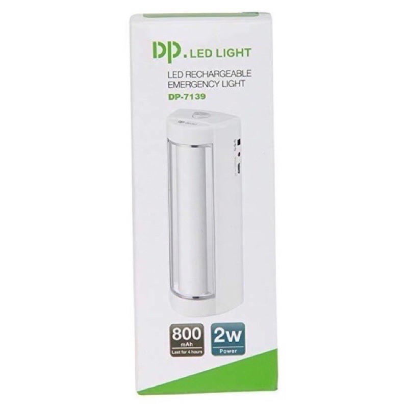 ไฟไร้สาย LED DP.LED LIGHT ไฟฉุกเฉิน LED แบบชาร์จได้ DP-7139 2W 800mAh ไฟอัจฉริยะ โคมไฟ ไฟฉาย