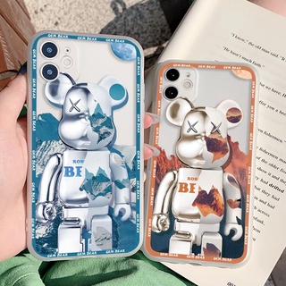 [BLX0-1] เคสโทรศัพท์มือถือแบบนิ่ม ใส ผิวด้าน ลายหมี Violent สําหรับ VIVO Y01 Y11 Y12 Y12i Y12A Y12S Y15 Y15S Y15A Y17 Y19 Y91 Y91C Y93 Y95 Y1S