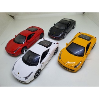 โมเดลรถเหล็ก Ferrari (ยาวประมาณ13cm) มีเสียงมีไฟ (มีตัวเลือก4สี)