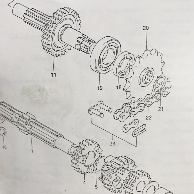[SUแท้‼️] ซีลสเตอร์หน้าRc100/Swing/Crystal/Akira110/Sprinter Suzukiแท้!!! - รูปที่ 2