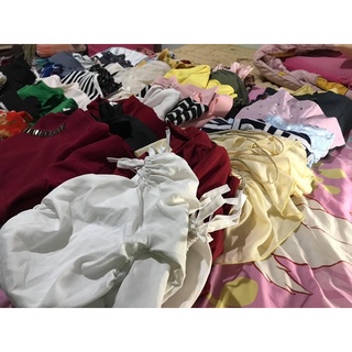 เสื้อผ้ามือสองราคาถูก ครอป เสื้อสวย เสื้อสีขาว สภาพนางฟ้า พร้อมส่ง