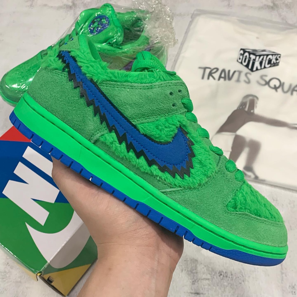 [DS] Nike SB Dunk Low Grateful Dead Bears Green size 8us