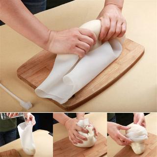 Reusable Soft Silicone Kneading Dough Bag / Preservation Kneading Flour-mixing Non-stick White Thickening Preservation Pouch / Kitchen Cooking Bakeware Tools