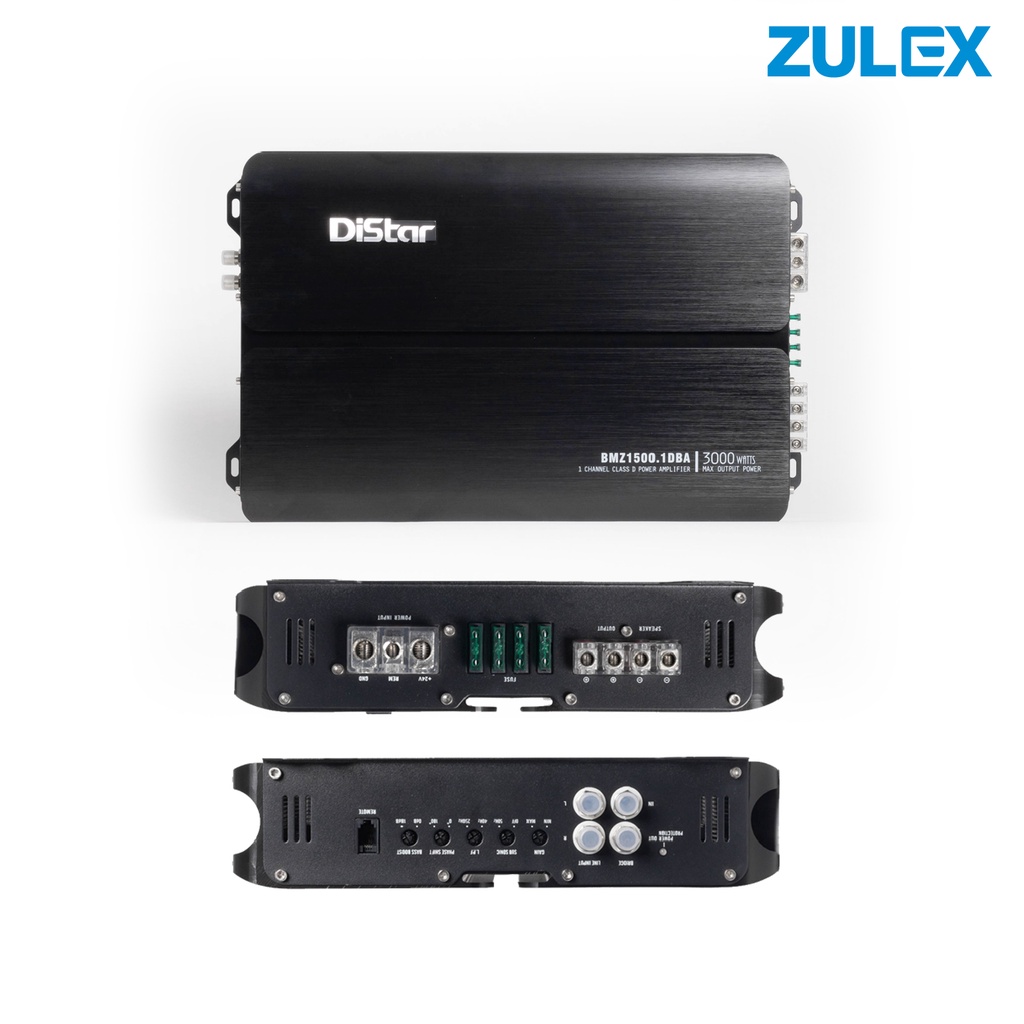 Distar Power Amp ClassD 24V 1 Channel 1OHM ที่ 1500 วัตต์ สำหรับรถบัส รถ10ล้อ รองรับกระแสไฟ 24-36V ไ