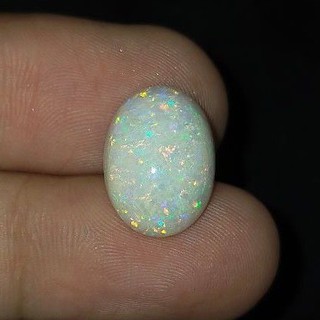 พลอย โอปอล ออสเตรเลีย ธรรมชาติ แท้ ( Natural Solid Opal Australia ) หนัก 5.82 กะรัต