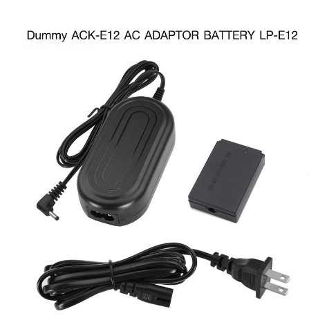 Dummy Battery ACK-E12 AC Adapter Battery LP-E12 for Canon M M2 M10 M50 M100