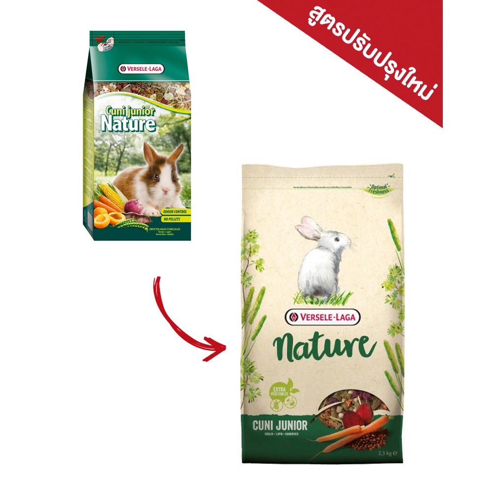 Nature - Cuni Junior อาหารลูกกระต่ายนำเข้าจากเบลเยี่ยมสำหรับลูกกระต่าย 3-12 เดือน (700g, 2.3kg)