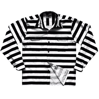 Prisoner Long Sleeve shirt เสื้อเชิ้ตลายทางแขนยาว.