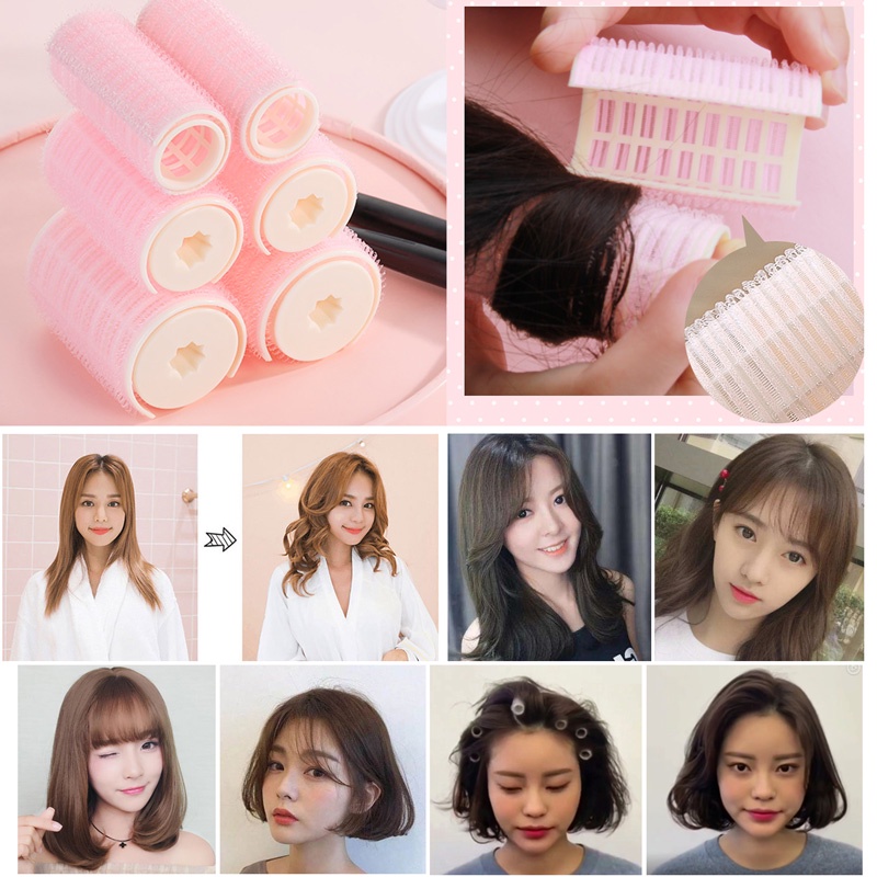 2 ชิ้น โรลม้วนผม อเนกประสงค์ โรลม้วนผมหน้าม้า Hair Roll ไม่มียุบ โรล