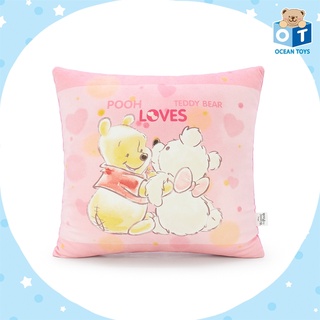 Disney ลิขสิทธิ์แท้ หมอนอิง POOH LOVE TEDDY BEAR  : (Winnie the pooh)