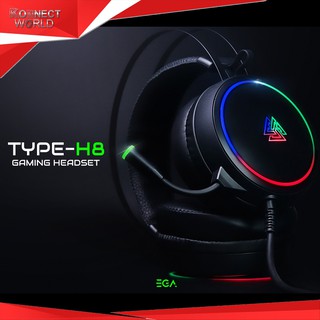 รุ่นใหม่พร้อมส่ง‼️ หูฟังเกมมิ่ง EGA TYPE H8 Gaming Headset 7.1 USB PLUG รับประกัน2ปี