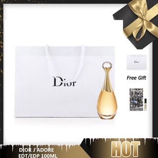 🎁ของขวัญ Dior jadore Eau De Parfum EDP Gorgeous &amp; Fresh 100ml น้ำหอม Dior 100%แท้/กล่องซีล