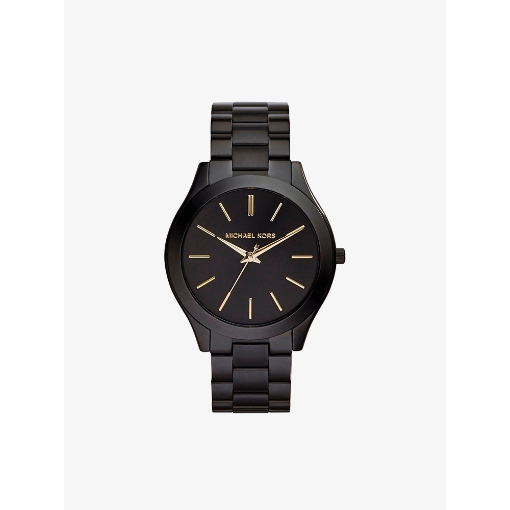 นาฬิกา MICHAEL KORS Slim Runway Black Dial Black Ion-plated MK3221 ของแท้100%