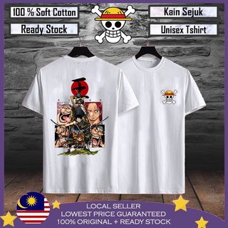 Hebat เสื้อยืด ผ้าฝ้าย 100% พิมพ์ลาย One Piece Lelaki สําหรับผู้ชาย