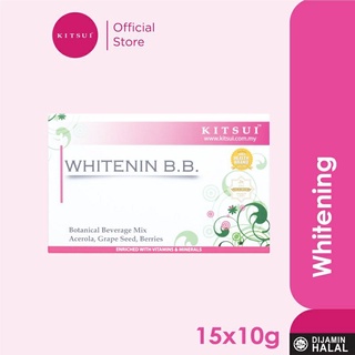 2 box Kitsui Whitening BB (Halal) สำหรับผิวมัน/ผิวหมองคล้ำ/ลดจุดด่างดำ/รักษารูขุมขน