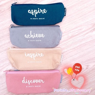 กระเป๋าดินสอแบบผ้าใบเล็ก พร้อมส่ง