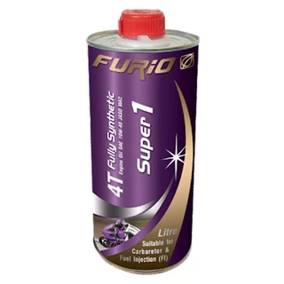 ขนาด0.8L น้ำมันเครื่องมอเตอร์ไซด์สังเคราะห์ 100% บางจาก ฟูริโอ ซุปเปอร์ 1 BCP FURiO Super1 4T Synthetic SAE 10W-40