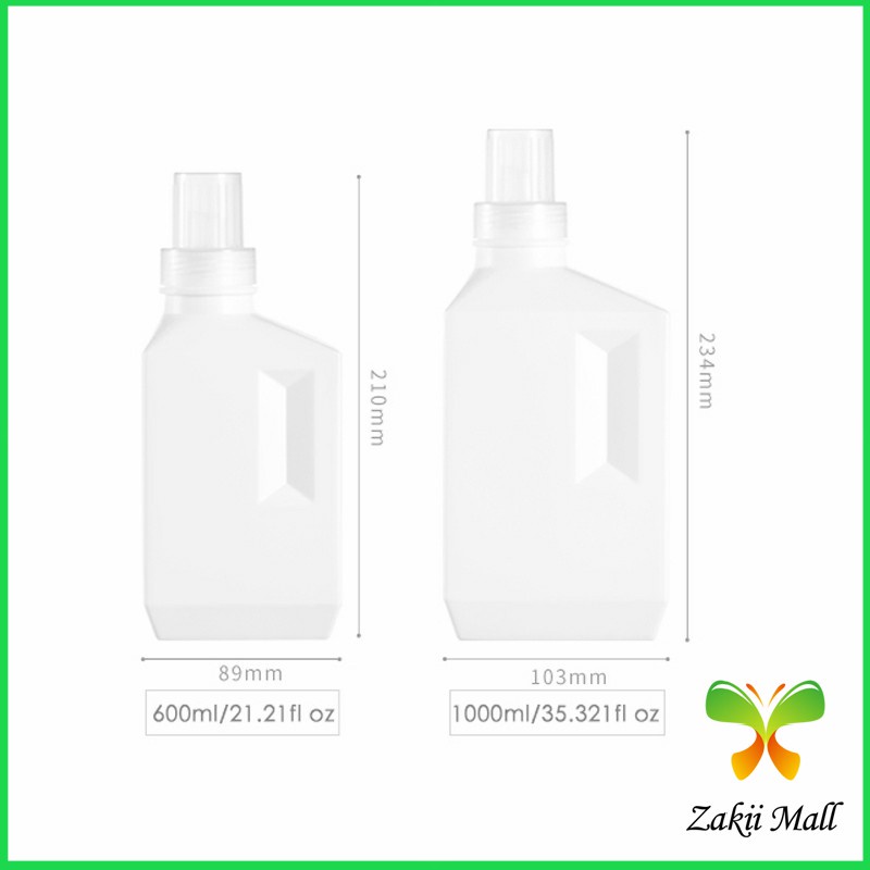Zakii Mall ขวดใส่น้ำยาปรับผ้านุ่ม ขวดรีฟิล ขวดน้ำยาซักผ้า Empty bottles for dispensing liquids - รูปที่ 4
