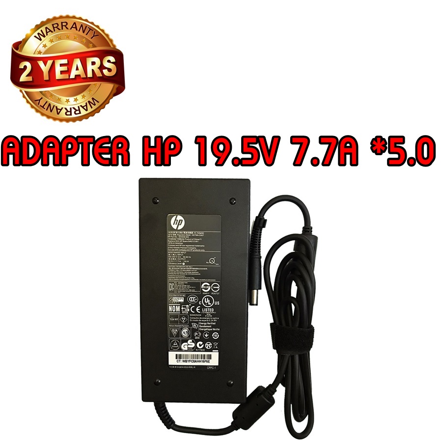 รับประกัน 2 ปี ADAPTER HP 19.5V 7.7A *7.4x5.0 / อะแดปเตอร์ เอชพี 19.5V 7.7A *7.4x5.0