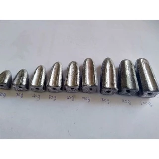ตะกั่วตกปลา ตะกั่วมะเฟืองขนาด20,30,40,50,60,70,80,90,100g