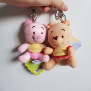 พวงกุญแจ พูห์Pooh พิกเลทPiglet รุ่นbaby(ของแท้)