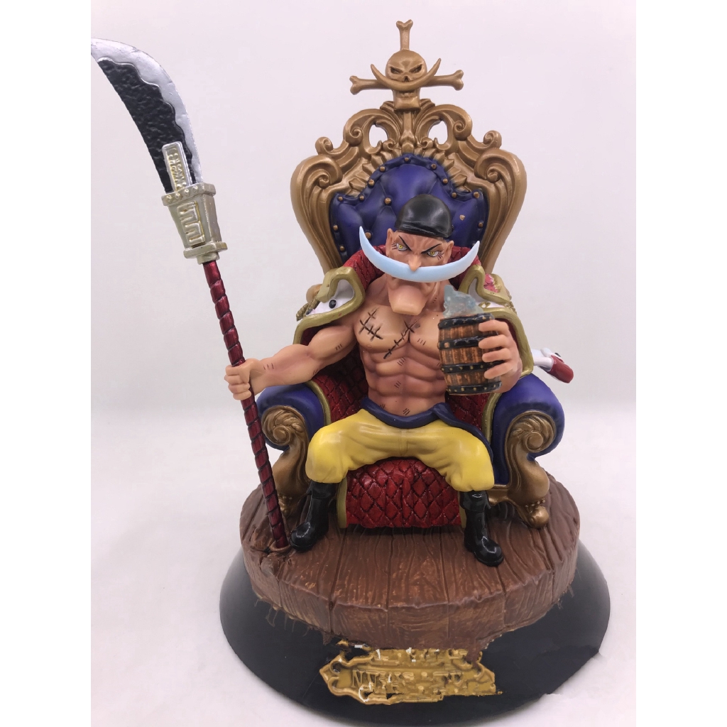 Anime One Piece White Beard Edward Newgate With Throne Gk Action Figure Collectible Model Toy 