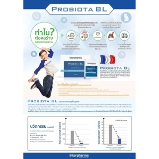ใหม่!🆕 Probac BL ( Probiota BL ) ของเเท้ 100% Interpharma Probiotic เสริมสร้างภูมิคุ้มกัน ทางเดินอาหาร 30 ซอง