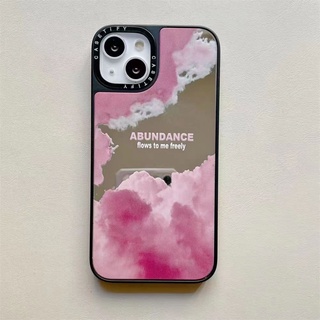 Casetify เคสป้องกันโทรศัพท์มือถือกระจก กันกระแทก ลายก้อนเมฆพระอาทิตย์ตก สําหรับ Samsung Note20 S22 Ultra S21 Plus S20 FE A03S A04 A04E A12 A13 A22 A23 A32 A33 A34 A52 A53 A54 A73